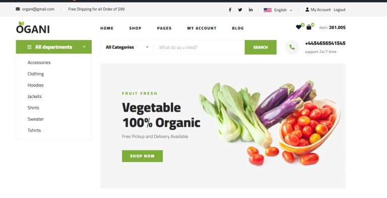 Organi a wp custom theme